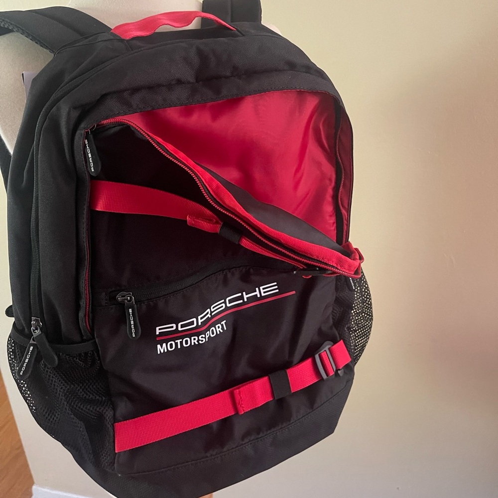 Porsche Motorsport Backpack Black/Red Bag